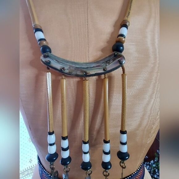 Beautiful Artisan OOAKIND Vintage Statement Necklace Estate Jewelry - Picture 5 of 13